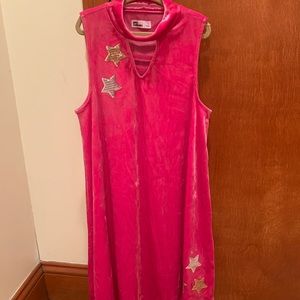 Girls hot pink dress, new!